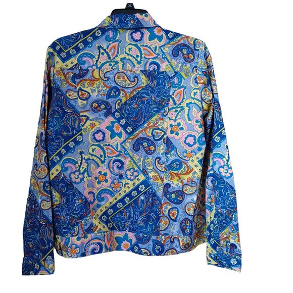 LH Sport Floral Paisley Jacket Size Medium - Picture 3 of 4